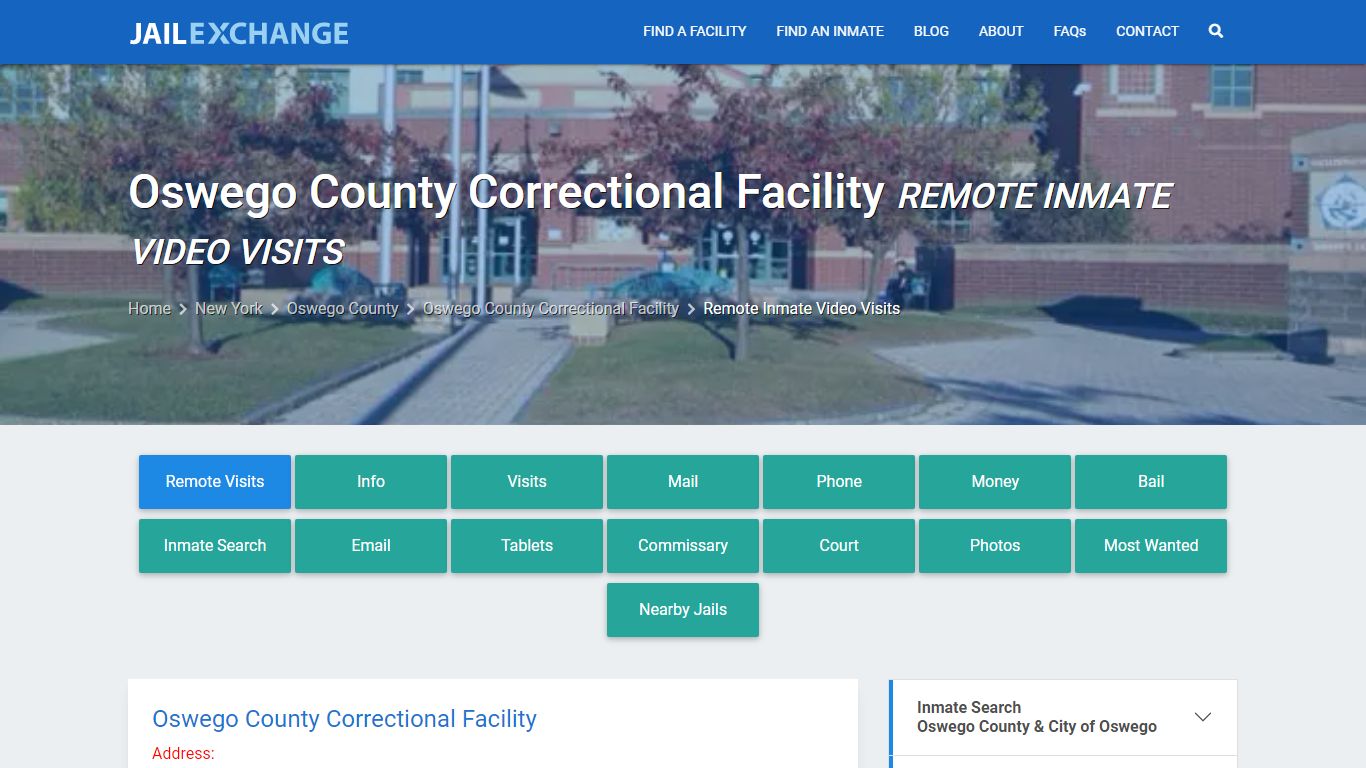 Video Visitation - Oswego County Correctional Facility, NY - Jail Exchange